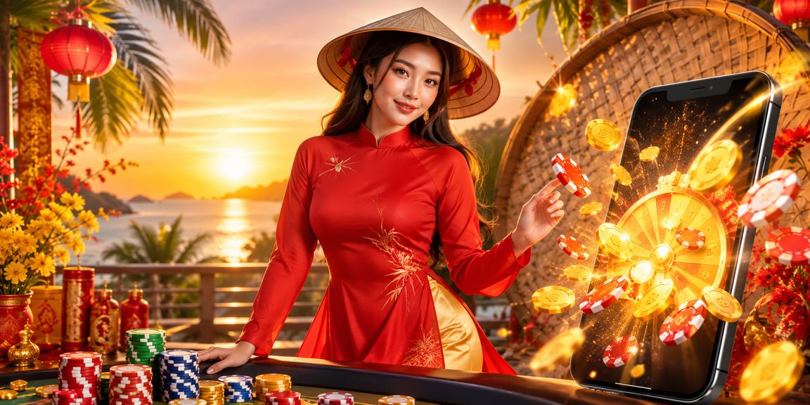 Khung cảnh sôi động của sòng bạc tại Việt Nam với ánh đèn rực rỡ